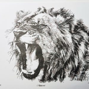 Lion Artwork — African Animals